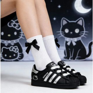 🔥革調 adidas originals Superstar 2 簡約貝殼頭 月光喵客製主題 百搭潮流 板鞋 男女同款