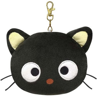 妮可日貨 日本 SANRIO 三麗鷗 巧克貓 CHOCOCAT 絨毛大頭巧克貓 伸縮悠遊卡套 零錢包 吊飾 掛飾
