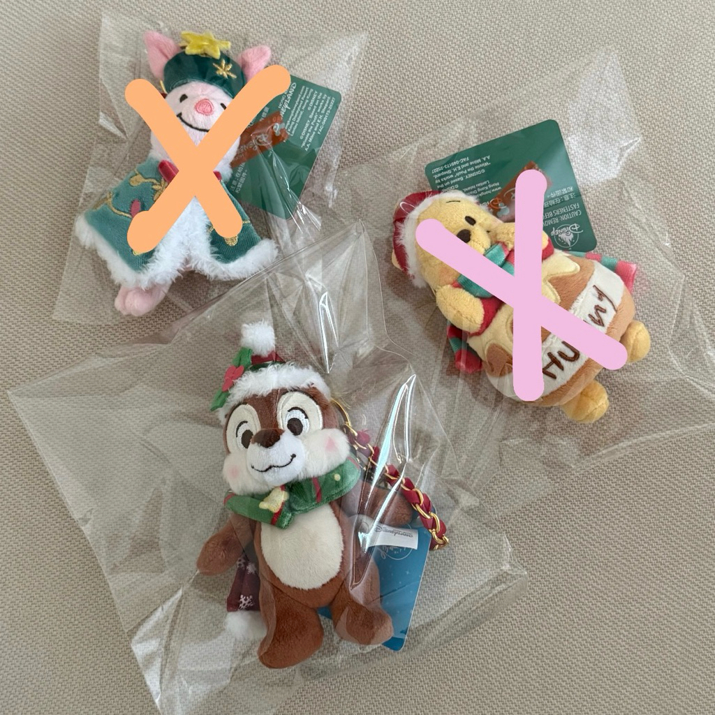 《愛醬》迪士尼🎄✨聖誕節系列吊飾 奇奇、小豬、維尼-現貨