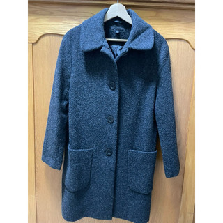 Uniqlo羊毛大衣 外套 深灰色 女版