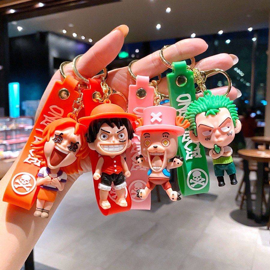 【ANNI】可愛航海王鑰匙圈｜ONE PIECE 人氣角色造型｜可愛卡通掛飾｜生日交換禮物｜台灣現貨