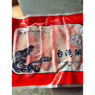 【阿嘉的海產行】臺灣鮮凍無刺鯛魚片5片裝(冷凍)400g