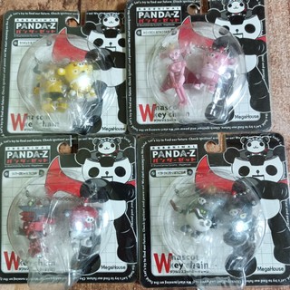 絕版品 MegaHouse 熊貓鐵金剛 PANDA-Z 雙鑰匙圈 公仔吊飾