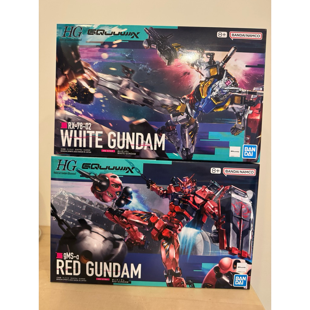 全新現貨 組裝模型 鋼彈 GQuuuuuuX HG 1/144 白色鋼彈 紅色鋼彈 白鋼彈 紅鋼彈 夏亞