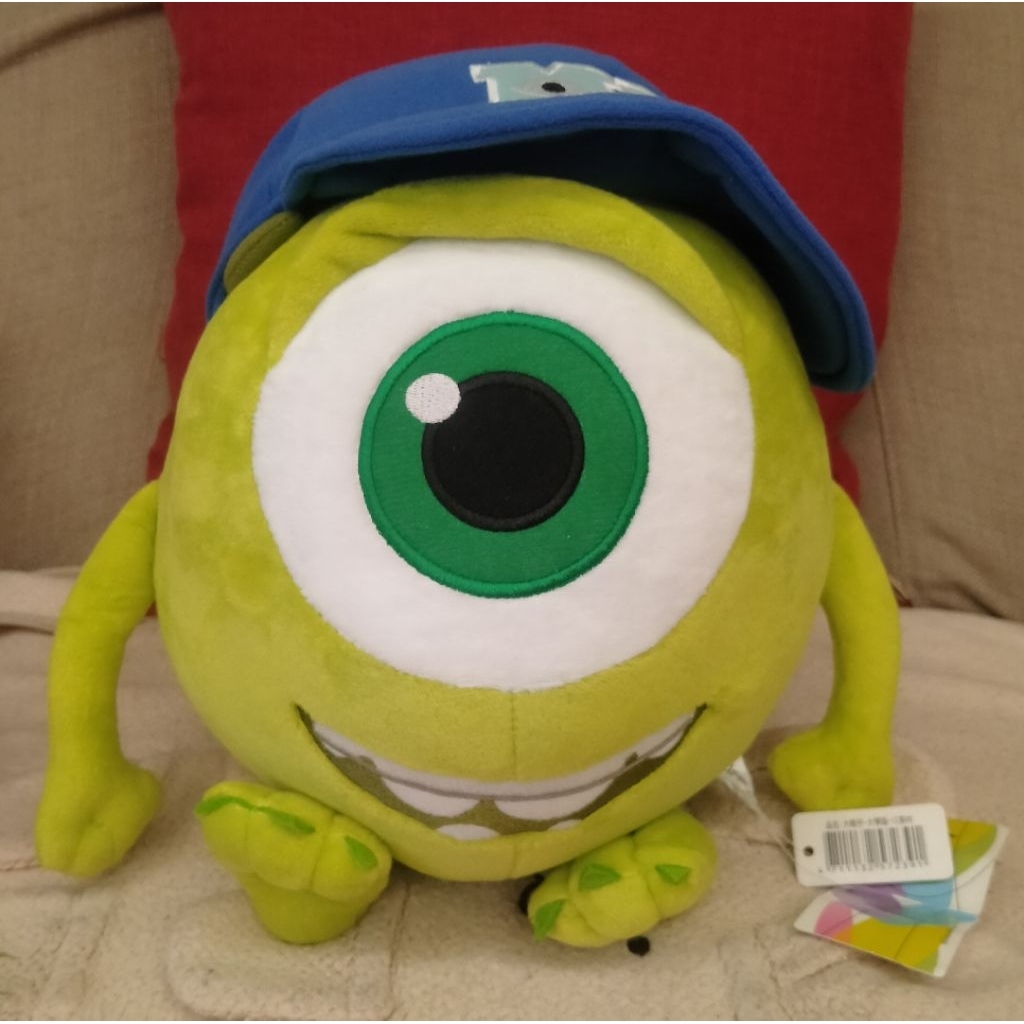 【現貨】 12吋 棒球帽 大眼仔 大眼怪 麥克華斯基 怪獸大學 毛怪蘇利文阿布史乖寶 娃娃 玩偶 大眼怪娃娃 大眼仔娃娃