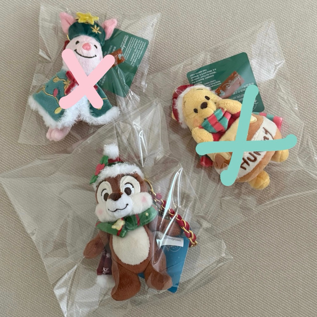 《愛醬》迪士尼🎄✨聖誕節系列吊飾 奇奇、小豬、維尼-現貨