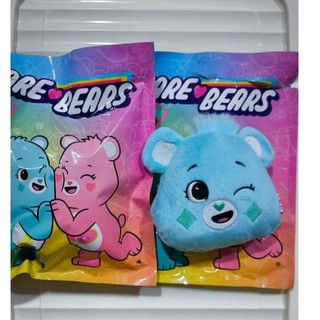 全家 Care Bears飲料提袋 - 藍色-希望熊立體吊飾-紫色-分享熊 吊飾-粉紅色 Care Bears 絨毛別針