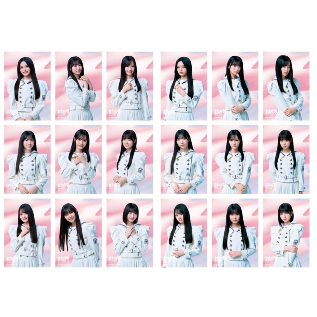 櫻坂46 四期生新参者 成員明信片 背面印有成員留言！新品 白色南瓜