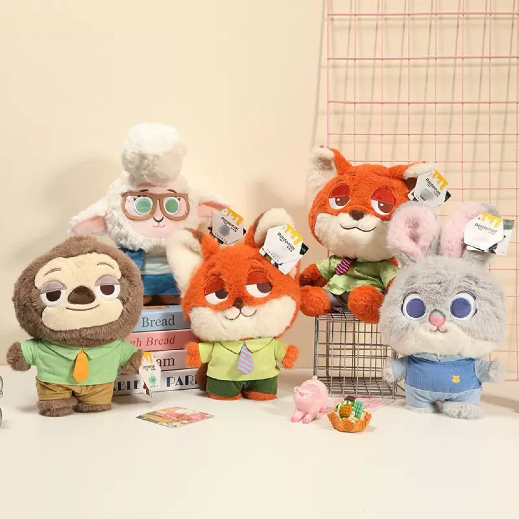 ［Be Woman]現+預 動物方程式 茱蒂 尼克 樹懶 豹警官 玩偶 填充玩具 絨毛 抱枕 公仔 收集 收藏