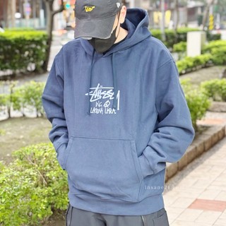 STUSSY LAGUNA USA 海軍藍 帽踢 中間字型 淺紫配色 冬季服飾 長袖 "NAVY" 日本代購
