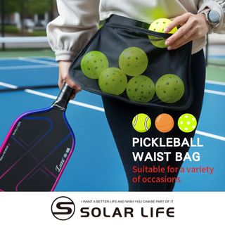 Solar Life 索樂生活 匹克球撿球腰包袋 匹克球撿球袋 網球收球腰袋 撿球包 高爾夫拾球袋 pickleball