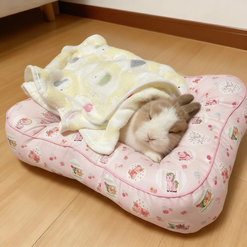 兔子 兔子趴趴墊 兔子睡墊 兔子睡窩兔子用品 兔子過冬神器侏儒兔垂耳兔專用床睡覺保暖防寒趴墊寵物兔子睡墊0107