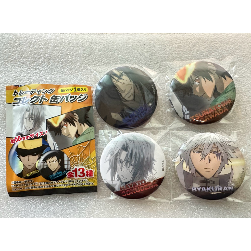 家庭教師 場面寫TV柄徽章（六道骸、阿綱、白蘭）