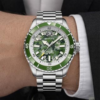 【WANgT】【BENTLEY 賓利】 THE AURORA曦光系列 BL-20 不鏽鋼 夜光 石英 手錶(附矽膠錶帶)