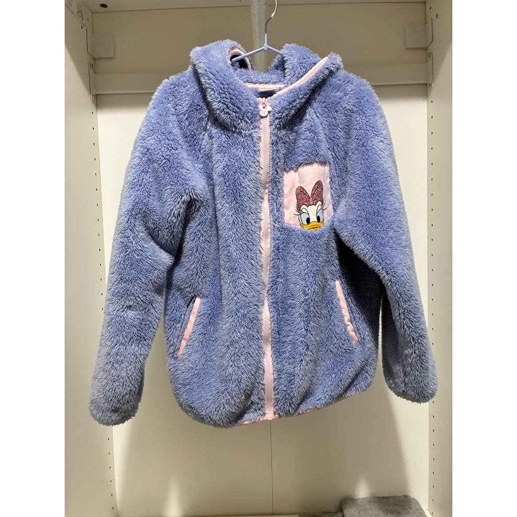 降價，Disney 史黛西絨毛外套（女童保暖二手外套）