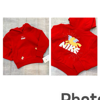 NIKE KIDS 馬年系列 男女童 後印花 刷毛連帽衛衣