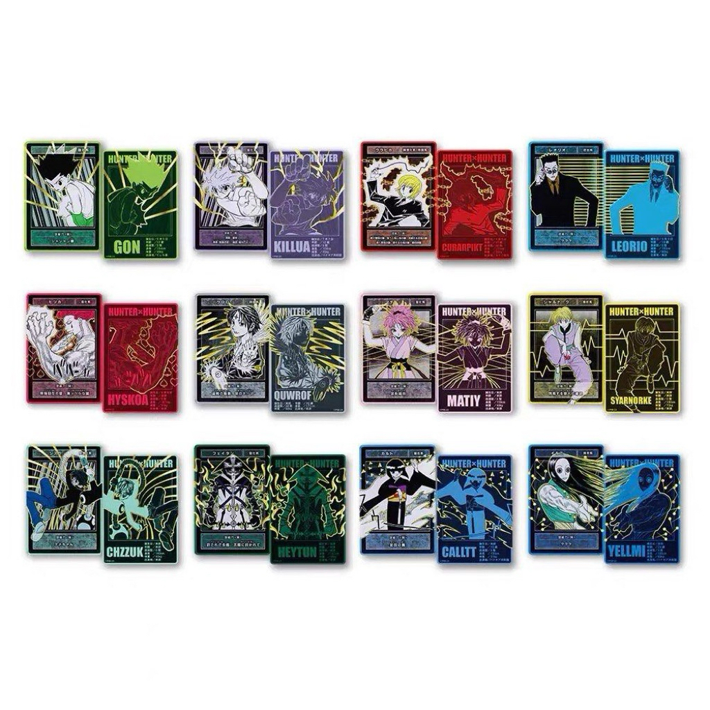 【日本】 獵人 數據卡 hunter 西索 俠客 幻影旅團 伊耳謎 小滴 瑪奇 飛坦