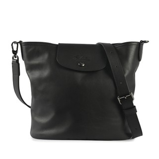 LONGCHAMP Le Pliage Xtra牛皮肩背包 斜背包 水桶包(黑色)｜GoBrand購名牌