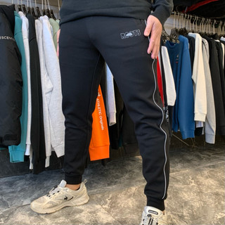 Trend國際精品✨Roots 小logo素面線條縮口棉褲