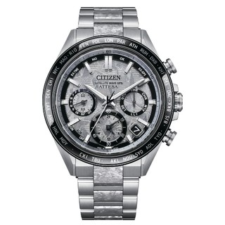 CITIZEN星辰 ATTESA CC4076-65A 隱耀款 鈦金屬 GPS衛星計時手錶 灰 44.6mm