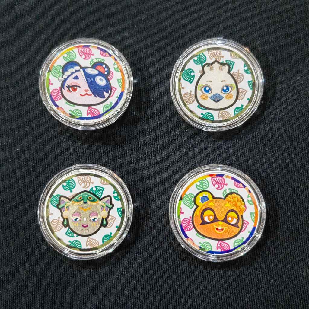 🎁台灣現貨🐾薩爾達 斯普拉遁 新連動✨動物森友會 amiibo 高質感 硬幣 動森 村民卡 自製卡 召喚居民 露營地