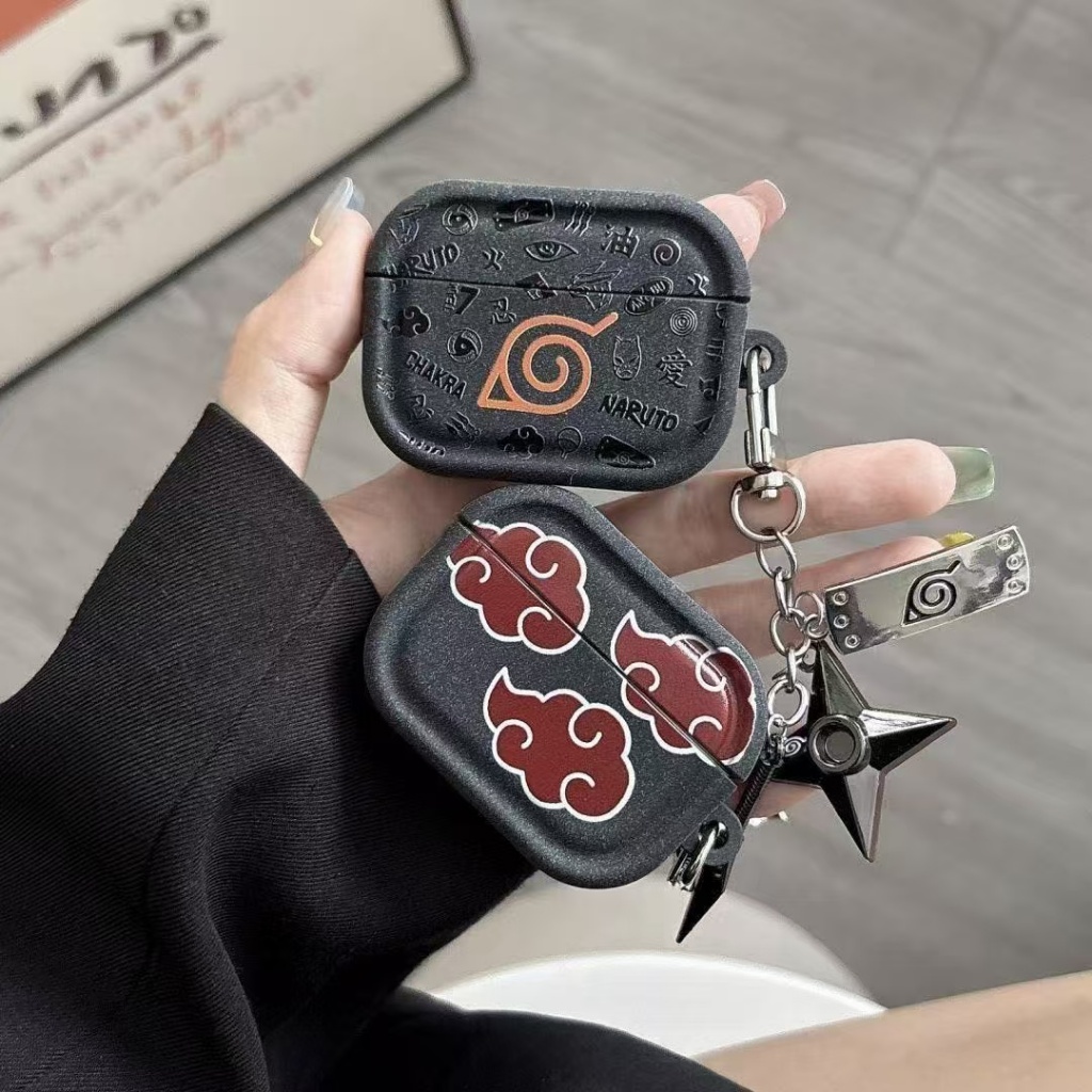 動漫潮款 火影忍者 卡哈特 復古灰 適用於AirPods 4保護殼 Pro2 3耳機殼 2/1代耳機套 3代保護套 全包