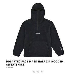 ☆ETW☆【台中店】Supreme Polartec Mask Half Zip Hooded Sweatshirt