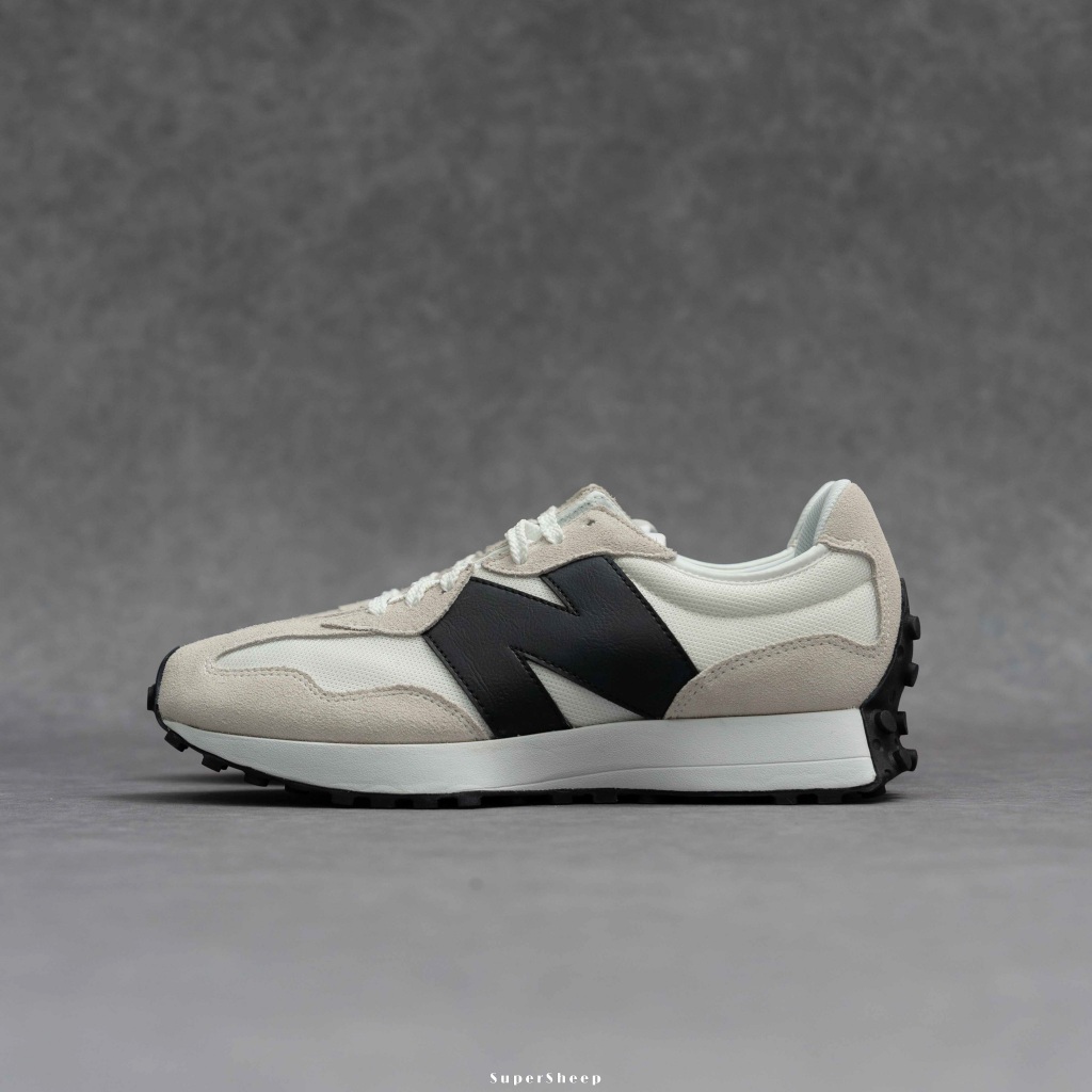 New Balance 327 復古 休閒鞋 皮革 D楦 男鞋 女鞋 灰 黑 MS327CWB