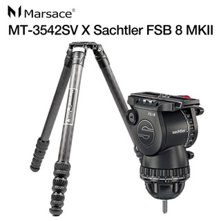 Marsace MT-3542SV + Sachtler FSB 8 II 德國油壓雲台 專業碳纖維錄影