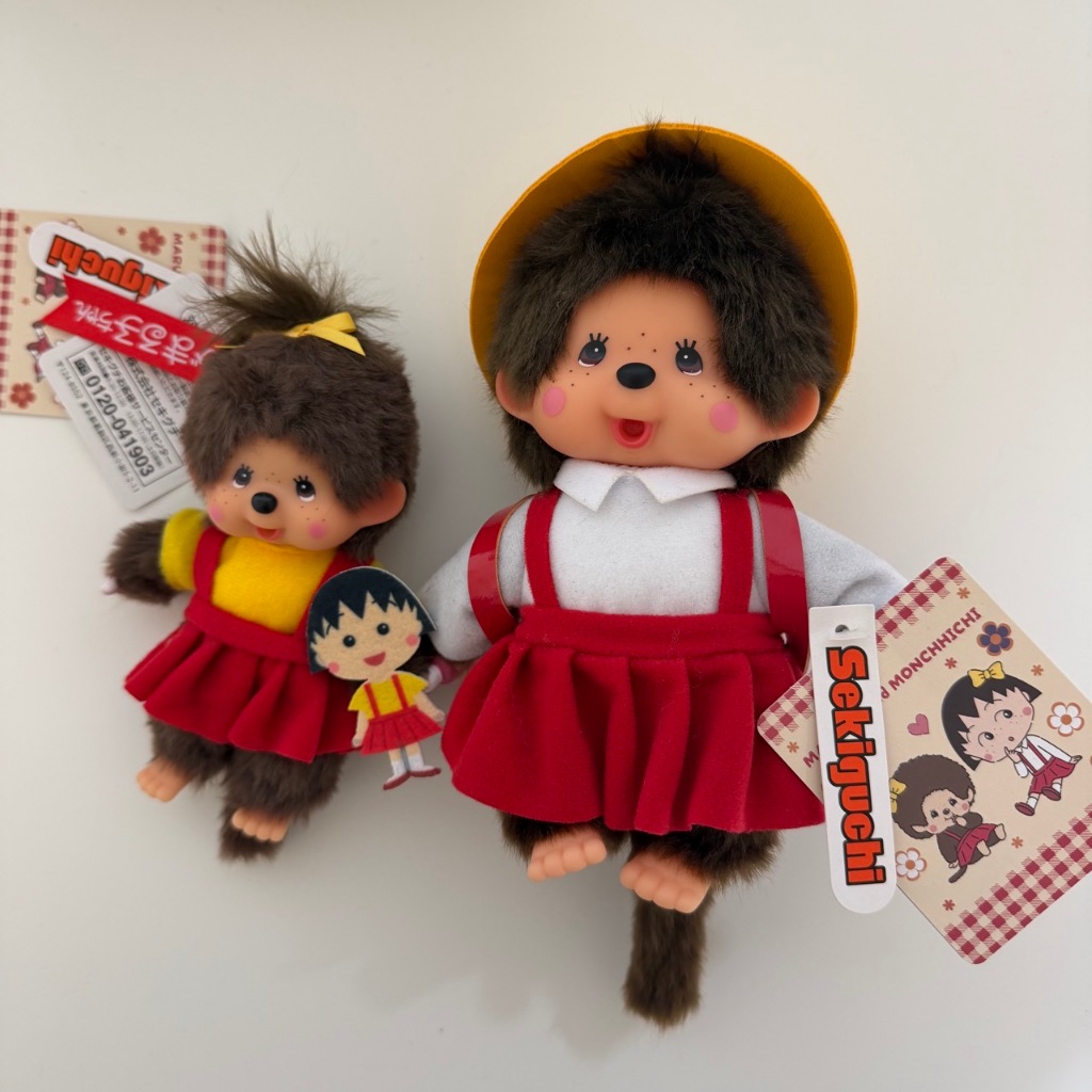 現貨 Monchhichi × 櫻桃小丸子 夢奇奇 蒙奇奇 小丸子 玩偶 吊飾 掛飾