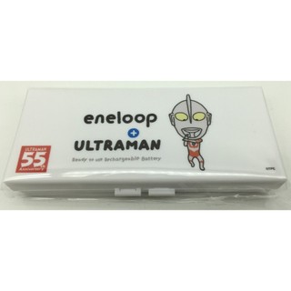 Panasonic eneloop ultraman 3號 4號 8顆 電池盒･超人力霸王(白色)