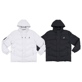 KANGOL 外套 黑 奶灰 科技保暖 防風 連帽外套 中性 6555144009 6555144020