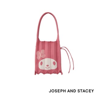 【官方直營】JOSEPH AND STACEY三麗鷗聯名針織百褶包-小-美樂蒂龐克桃