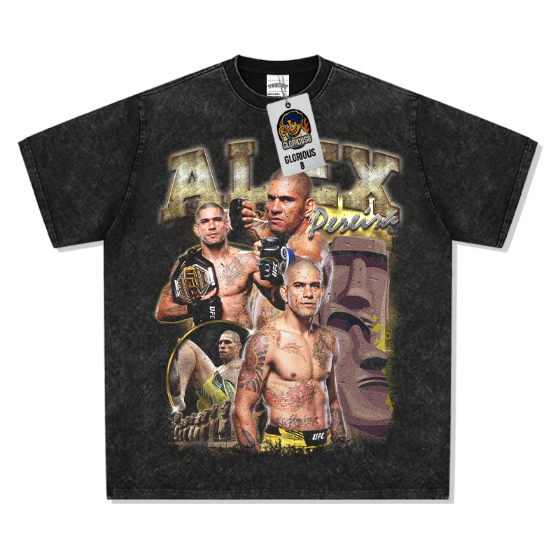 【格鬥系列】亞歷克斯·佩雷拉 Alex Pereira 美式風格 短袖T恤 高品質 數碼直噴 UFC冠軍