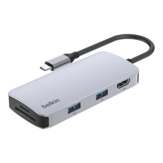 Belkin 貝爾金 Connect USB-C 5合1 高速多媒體集線器 AVC007fqSGY-V2