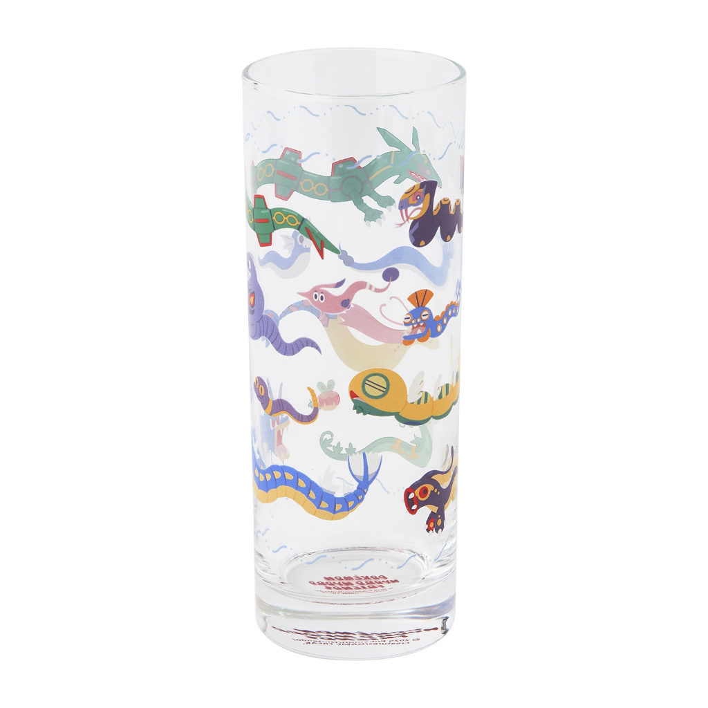 【日本中心限定】現貨 日版 烈空座 美納斯 哈克龍 玻璃杯 寶可夢中心 長長扭扭系列 水杯 日本製 神獸