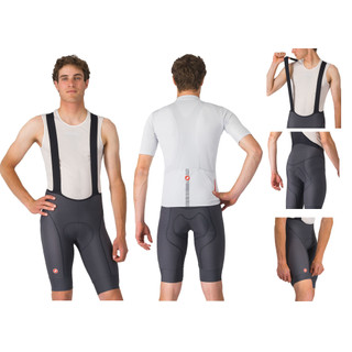 [曾都督] 義大利品牌 Castelli Competizione 2 Bibshorts 吊帶短車褲-深灰色