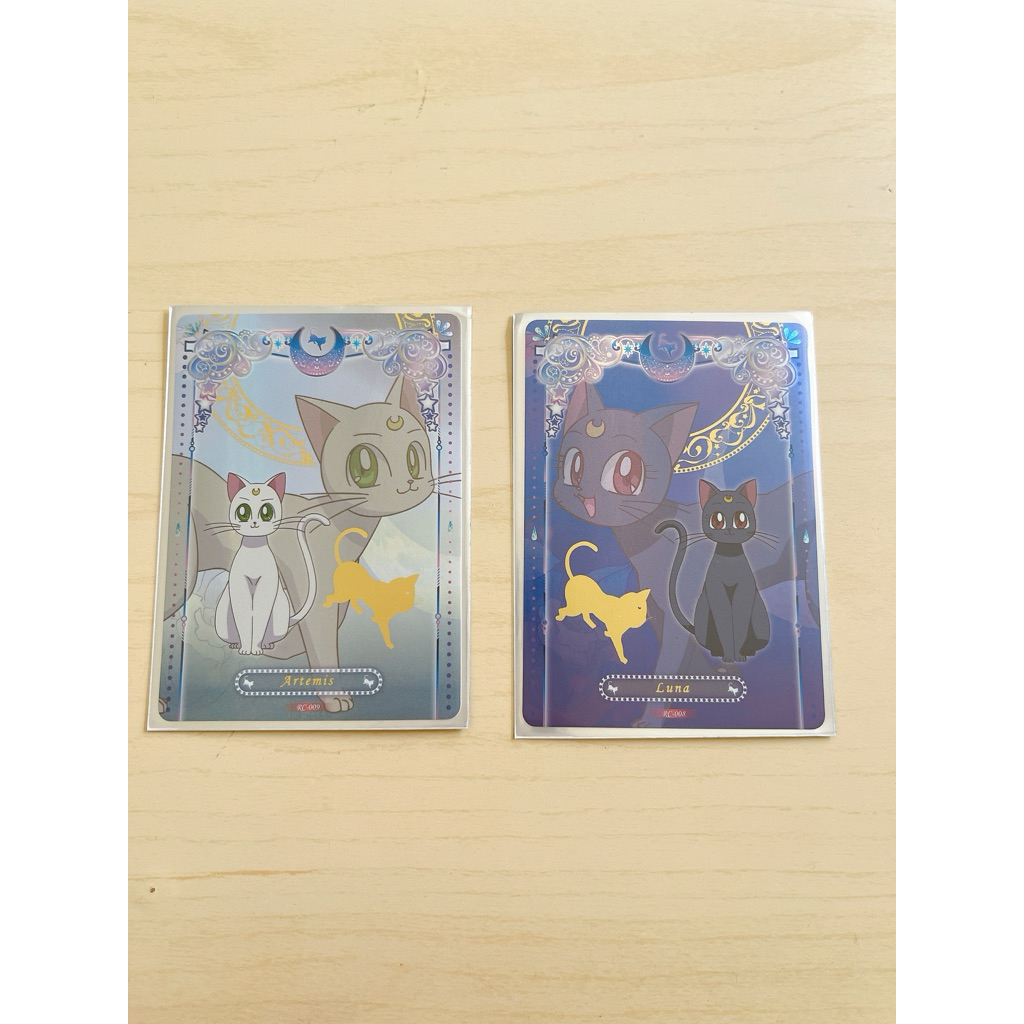 美少女戰士 水晶卡 隱藏燙金 RC-008 露娜 RC-009 阿提密斯 水晶卡