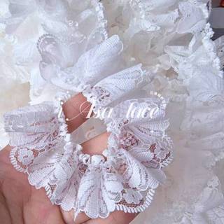 《iAsa愛莎の》手作材料✂黑色白色縮褶褶皺蕾絲花邊bjd娃衣童裝洋裝時裝裙擺袖口抱枕裝飾