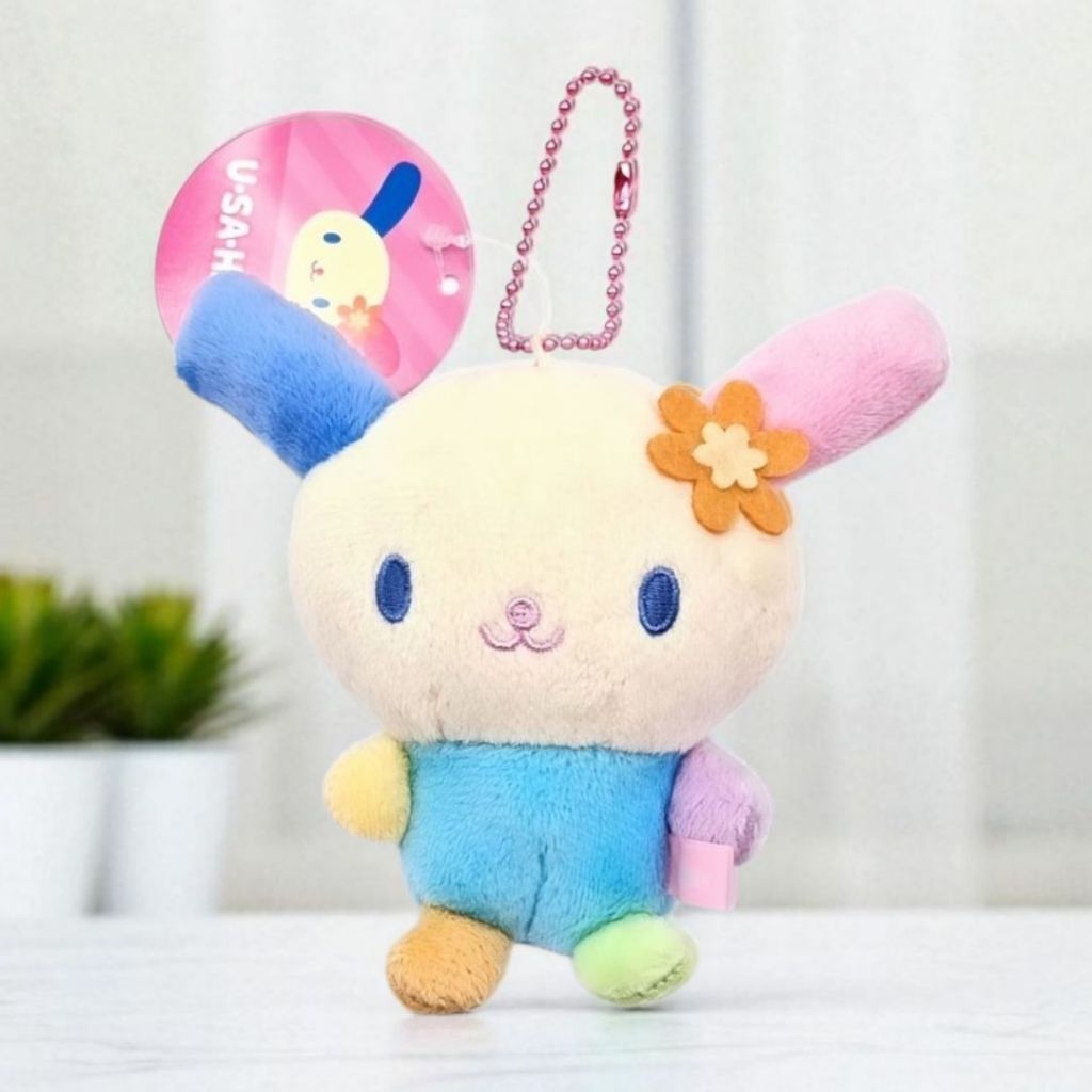 【現貨🌱】🇯🇵日本正品Sanrio三麗鷗 花小兔絨毛吊飾   Usahana淡色花小兔 絨毛娃娃 吊飾 玩偶 公仔