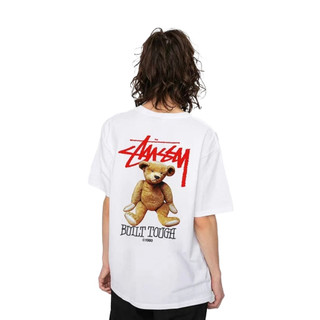 多色可選 Stussy Built Tough 泰迪熊logo 美式潮流短T 圓領T恤 男女同款 Stussy 短袖