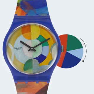 【Swatch】CAROUSEL, BY ROBERT DELAUNAY GZ712 34mm 現代鐘錶