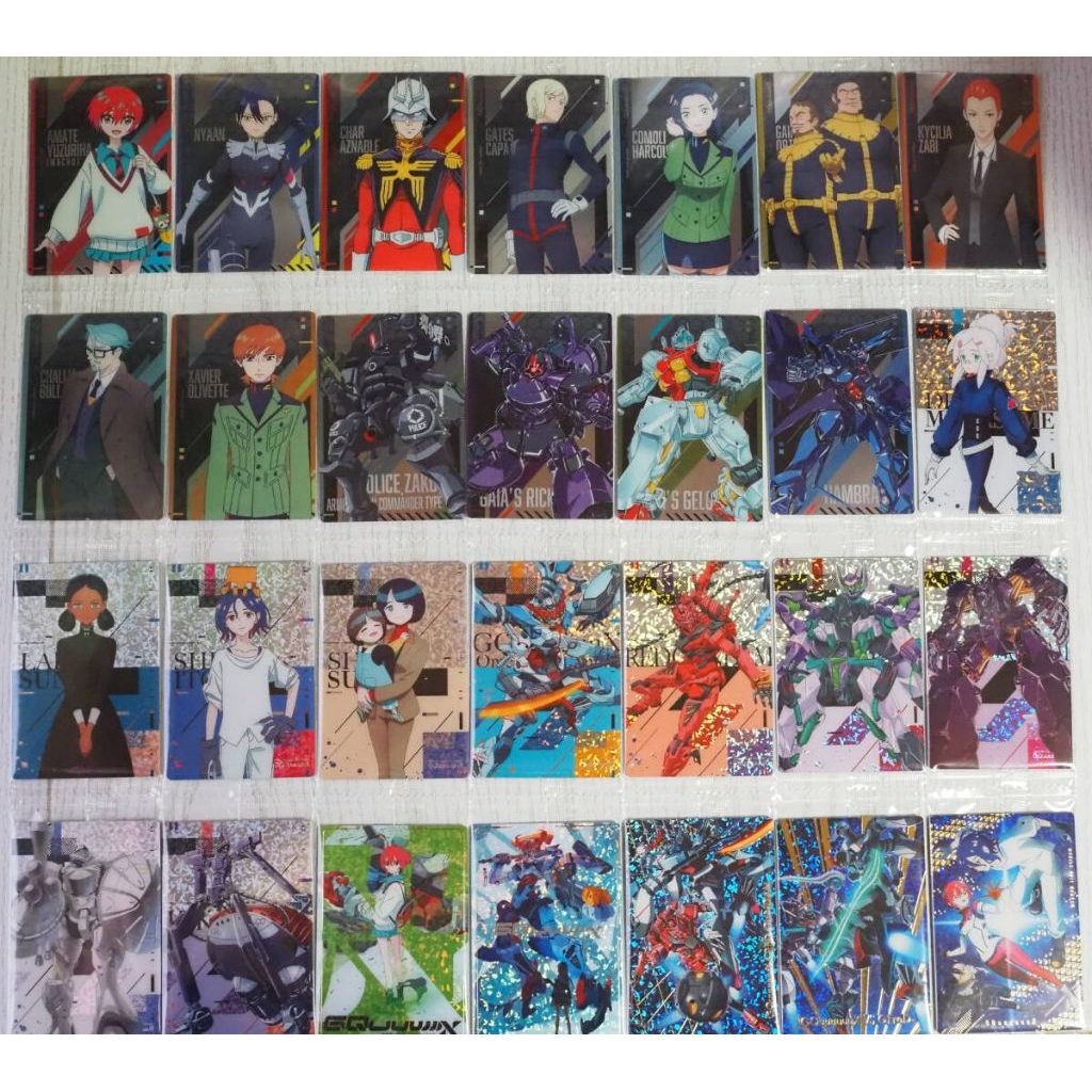 日版 萬代 BANDAI 鋼彈 GQuuuuuuX 威化餅卡 收藏卡 天手讓葉 瑪秋 紅色鋼彈 GFreD 吉昂 德姆