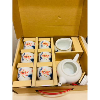 ［全新］蓮花茶具組 茶具組 一茶壺一公杯六茶杯