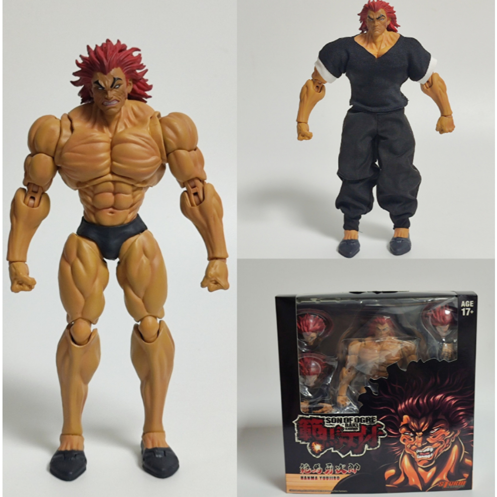 範馬刃牙 範馬勇次郎 武鬥大會 格鬥 戰鬥 超帥 武者 模型 玩具 公仔 禮品 可動 人偶