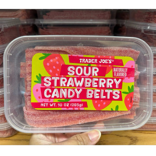 【On代購】 Trader Joe' sour strawberry candy belts 酸甜草莓軟糖 草莓條