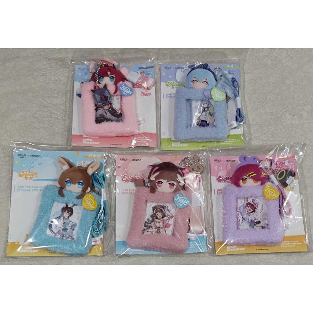 【現貨】明日方舟x名創優品 毛絨卡套掛件（官方正版、MINISO 阿米婭 能天使 艾雅法拉 水月 余）