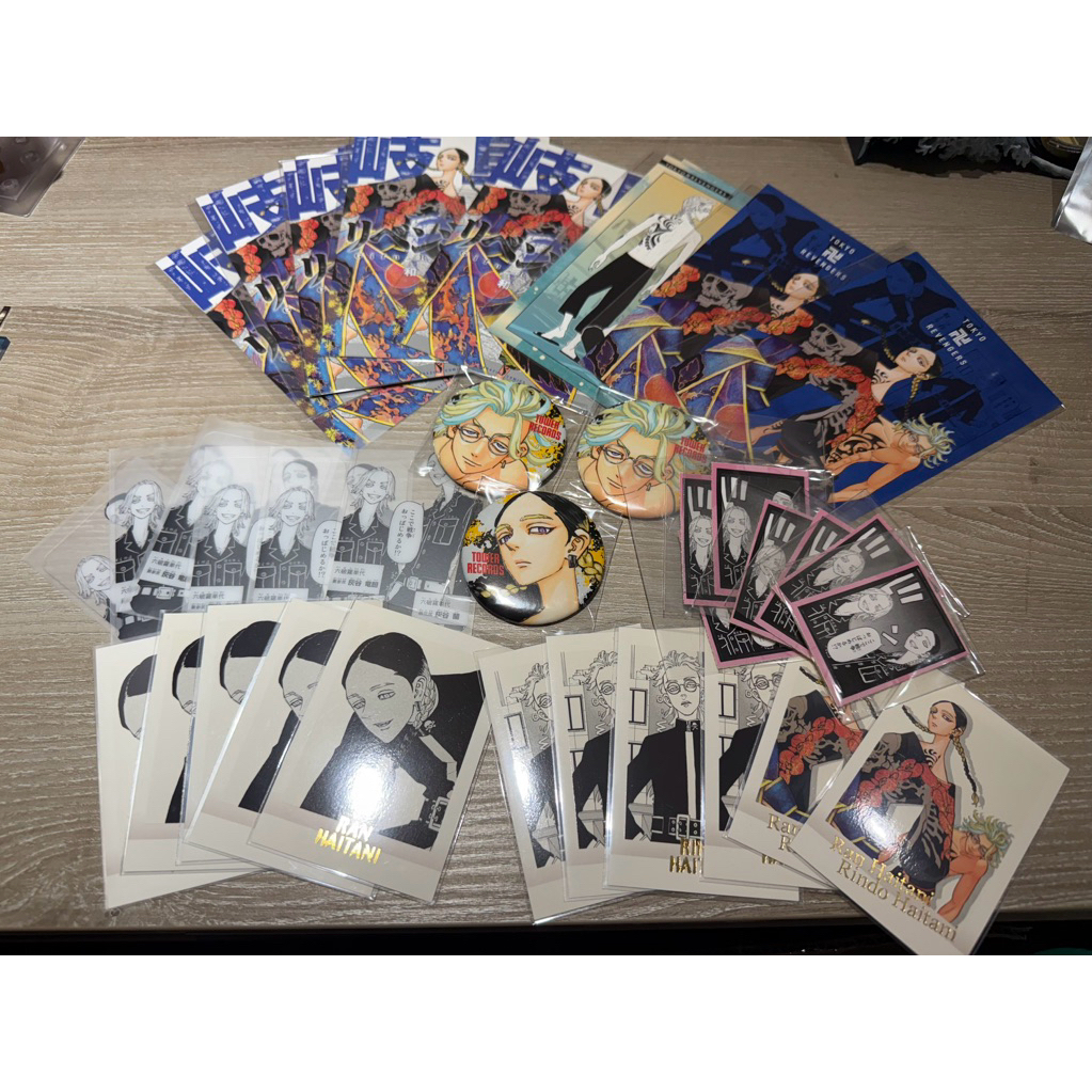 ［健薯寶寶］⚠️1/24補貨日版 東京復仇者 灰谷兄弟專區 明信片 拍立得 透卡 貼紙 徽章 黃塔 灰谷龍膽 灰谷蘭