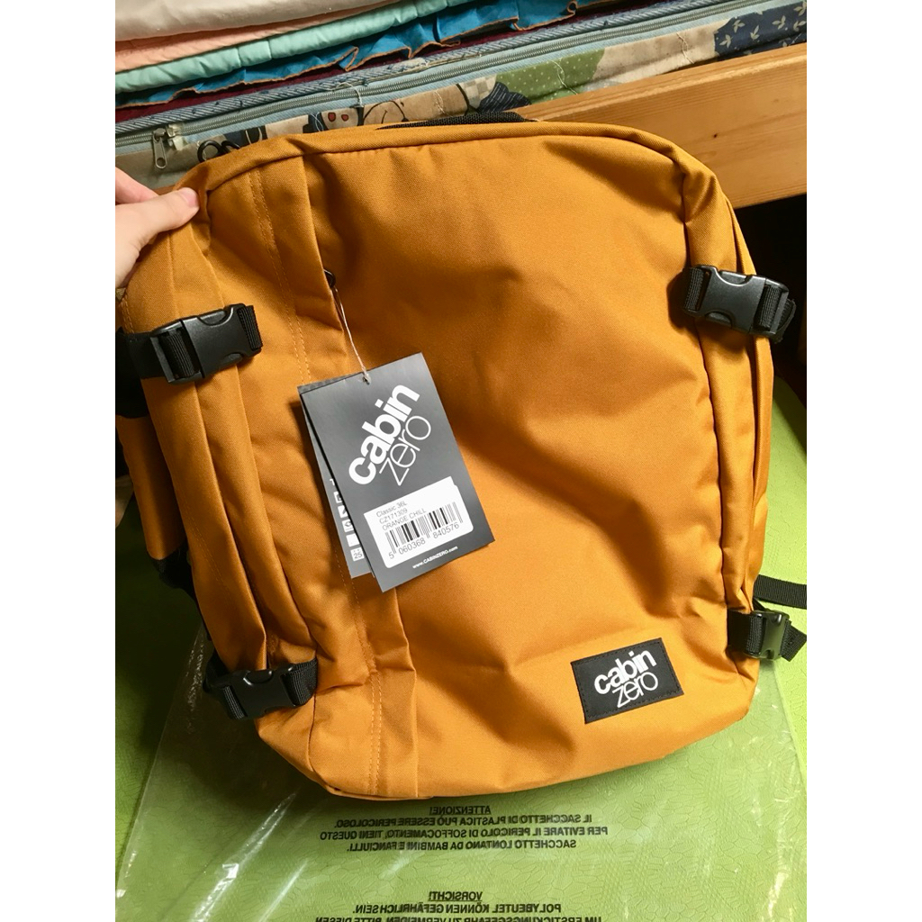 Cabin zero 「沙漠黃」英國輕旅登機後背包36L(大容量行李包/全開式旅行袋)