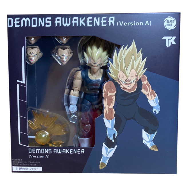 全新現貨 TK黑洞 七龍珠 魔人達爾 魔人貝吉達 3.0素體 黑衣版 貝吉塔